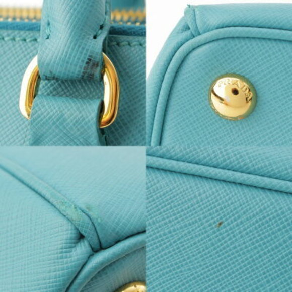 Prada Saffiano Galleria handbag blue - Picture 8 of 10